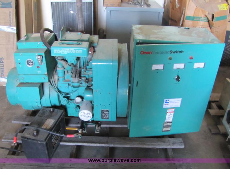 image for item 4703 Onan generator with transfer switch