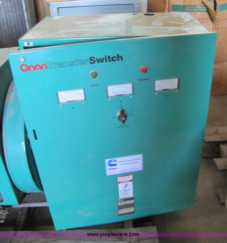 image for item 4703 Onan generator with transfer switch