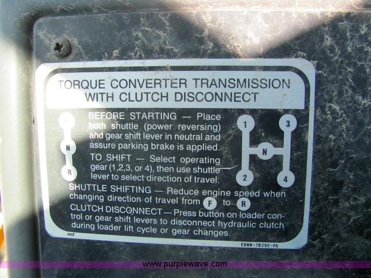 image for item 6282 1992 Ford 555C backhoe