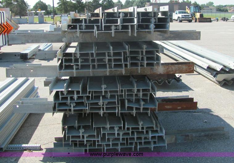 image for item 6994 (120) I-beam guard rail posts