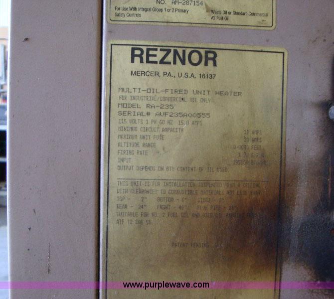 image for item 1901 Renzor 235,000 BTU waste oil heater