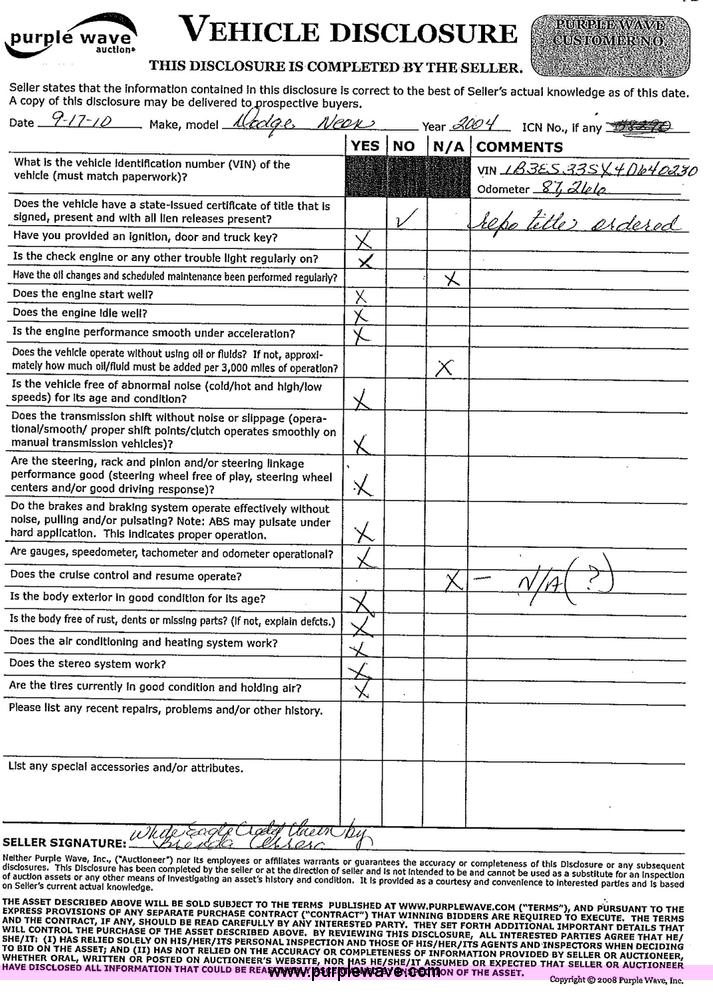 image for item 6323 2004 Dodge Neon SRT-4