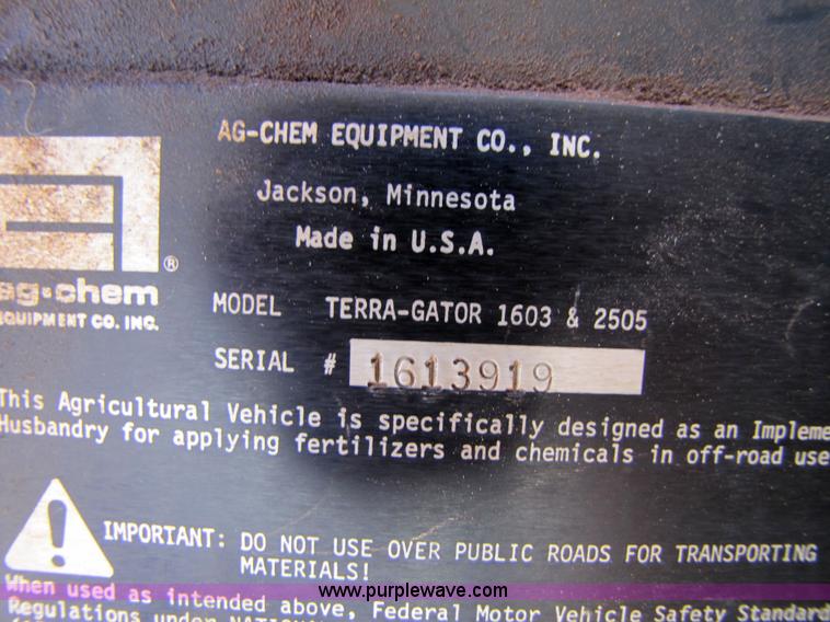 image for item 3449 1989 Ag-Chem 1603T