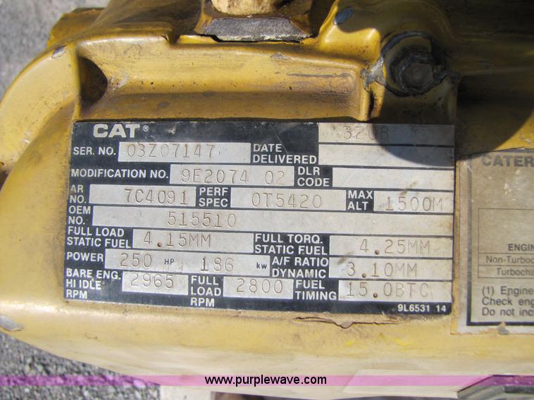 image for item 3450 Rebuilt Caterpillar 3208 V8 250hp diesel engine