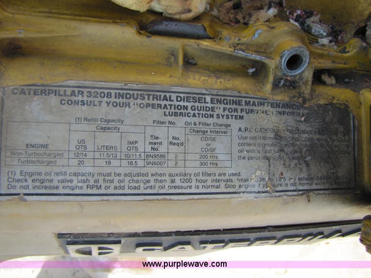 image for item 3450 Rebuilt Caterpillar 3208 V8 250hp diesel engine
