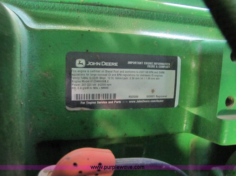 image for item 3461 2007 John Deere 9860 STS combine