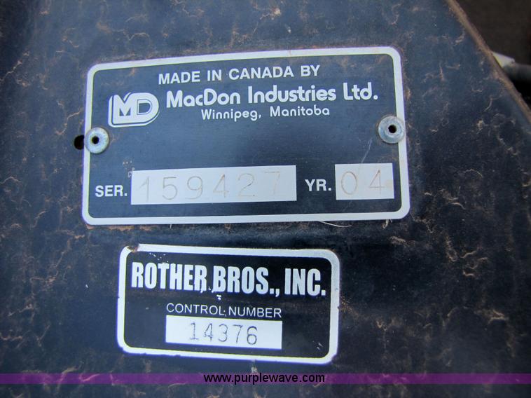 image for item 3466 2004 Mac Don 963 draper head