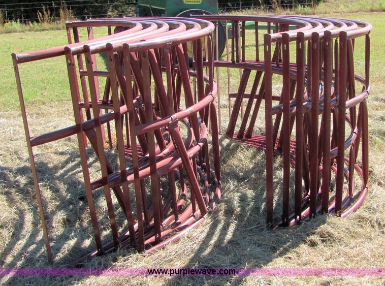 image for item 6623 (4) new 8' round bale feeders