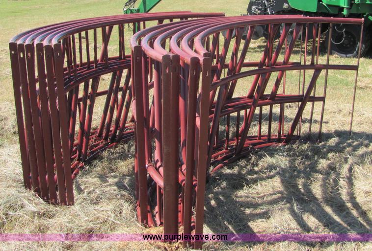 image for item 6623 (4) new 8' round bale feeders