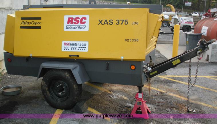 image for item 1200 2010 Atlas Copco XAJ375JD6 air compressor