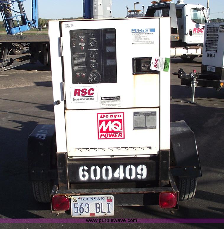 image for item 5953 Multiquip Whisperwatt 25kw tow-able generator