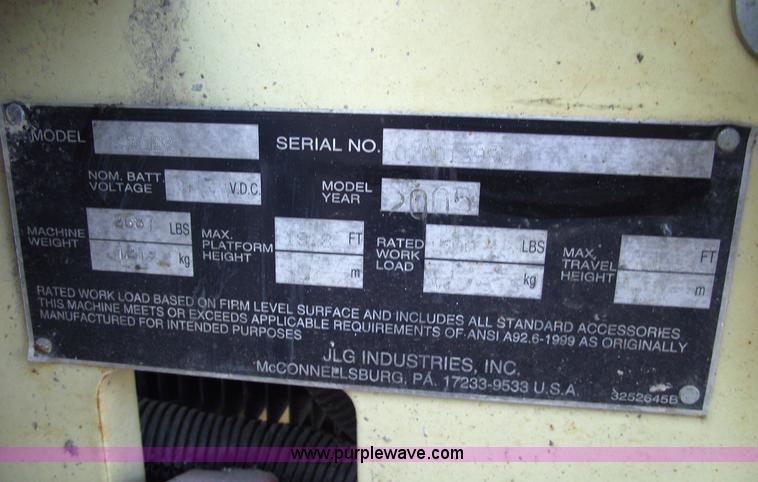 image for item 5955 2005 JLG 1930ES scissor lift