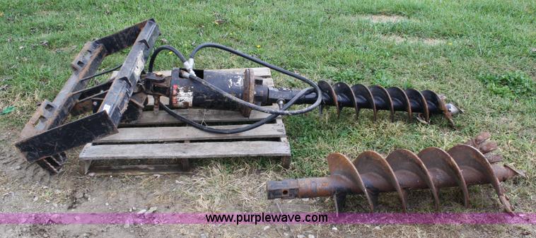 image for item 4674 John Deere post hold digger skid steer attachment