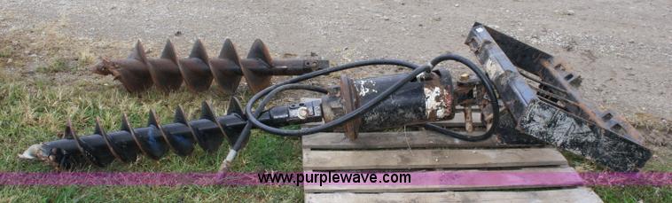 image for item 4674 John Deere post hold digger skid steer attachment