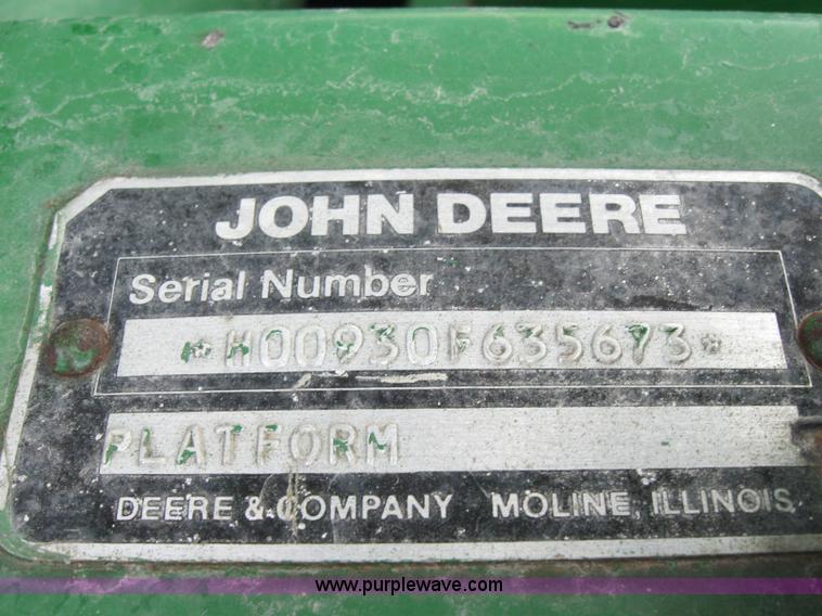 image for item 5240 John Deere 930 flex platform