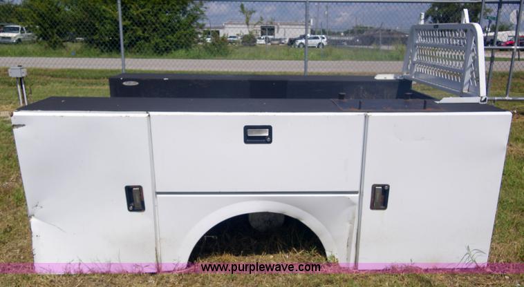 image for item 1955 Stahl mechanic bed with bumper and headache rack