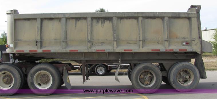 image for item 2104 1967 TEC 24' aluminum dump bed trailer