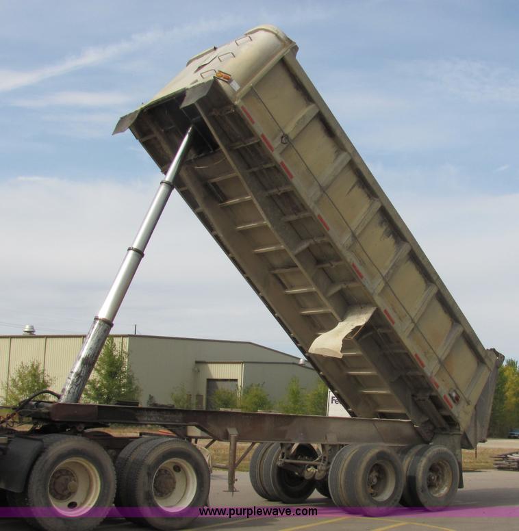image for item 2104 1967 TEC 24' aluminum dump bed trailer