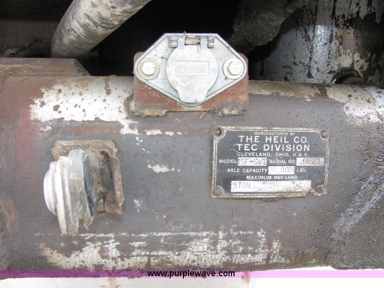 image for item 2104 1967 TEC 24' aluminum dump bed trailer