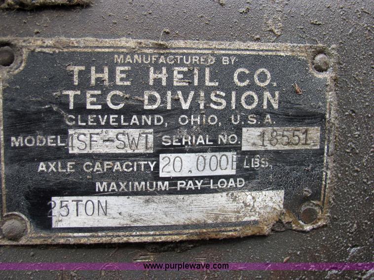 image for item 2104 1967 TEC 24' aluminum dump bed trailer