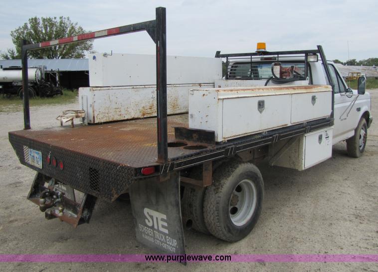 image for item 4762 1995 Ford F350 dually flatbed truck