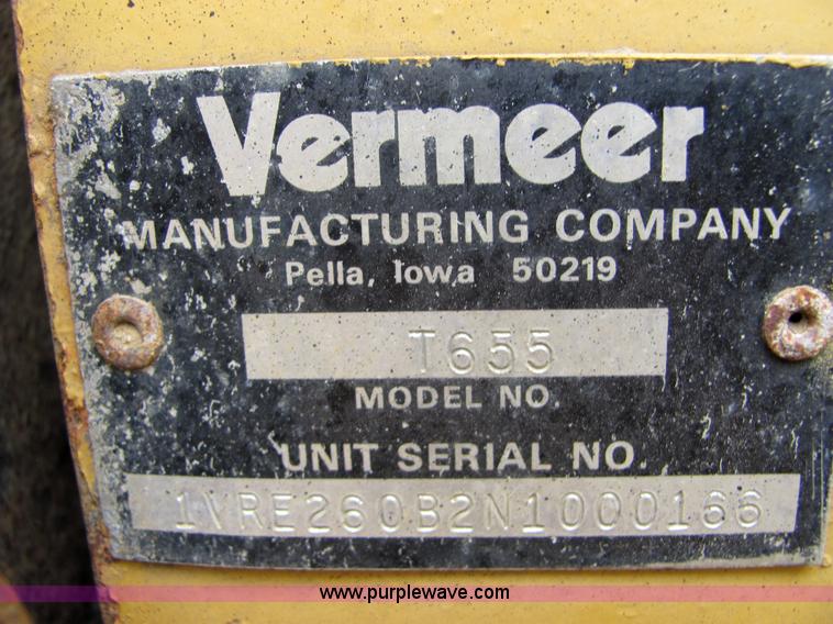 image for item 4900 Vermeer T-655 trencher