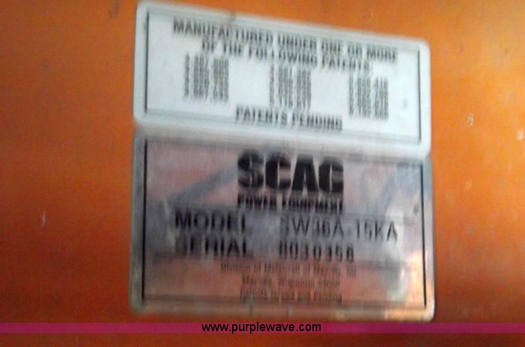 image for item 5913 Scag SW36A-15KA commercial walk-behind mower