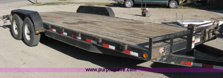 image for item 8031 2007 PJ tandem axle flat bed trailer
