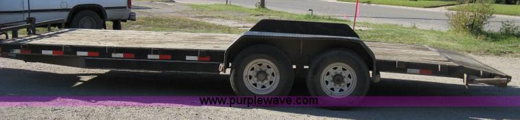image for item 8031 2007 PJ tandem axle flat bed trailer