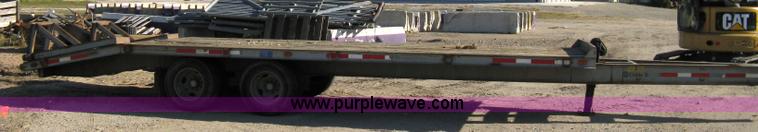 image for item 8041 1997 Circle D 25BHFB dual tandem axle flatbed trailer