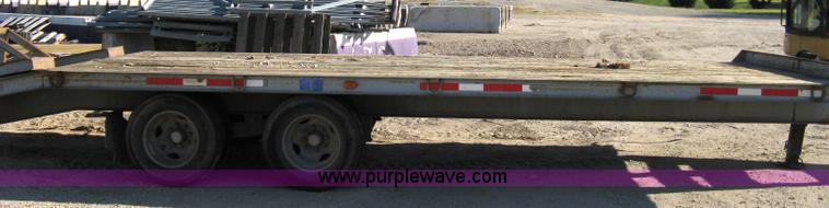 image for item 8041 1997 Circle D 25BHFB dual tandem axle flatbed trailer