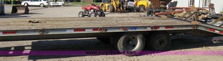 image for item 8041 1997 Circle D 25BHFB dual tandem axle flatbed trailer