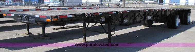 image for item 3454 2002 Transcraft TL2000 48' flatbed trailer