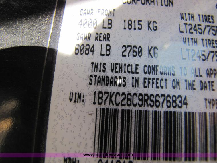 image for item 5182 1994 Dodge Ram 2500 pickup truck