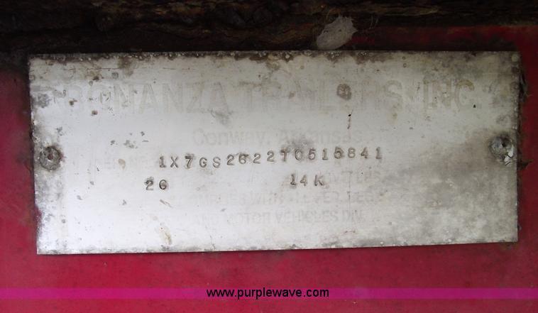 image for item 5868 1996 Bonanza stock trailer