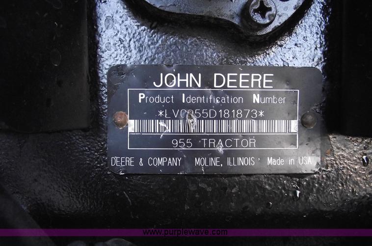 image for item 5871 1995 John Deere 955 tractor