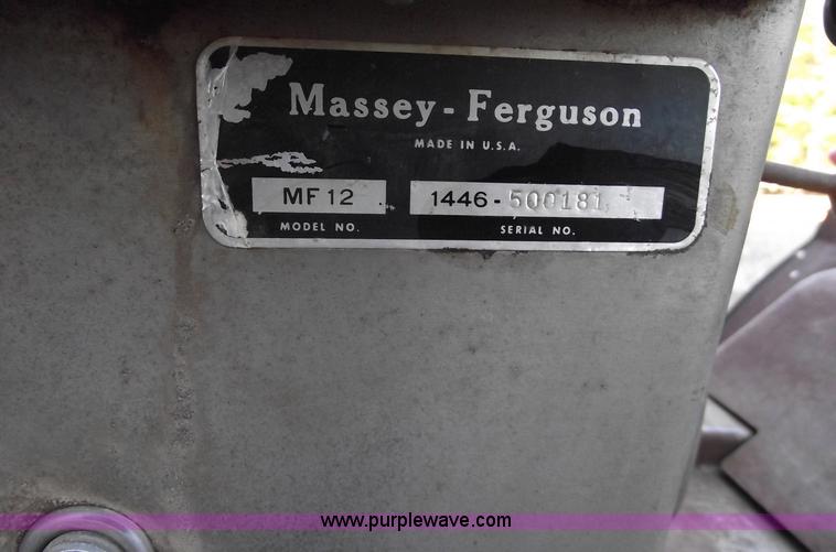image for item 5874 1966 Massey-Ferguson Model 12 riding lawn mower