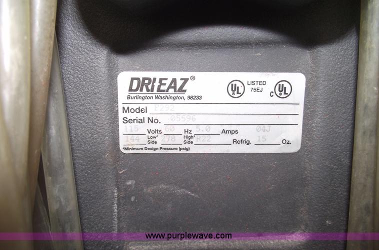image for item 5887 (3) Drieaz Evolution LGR dehumidifier