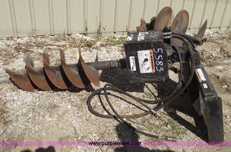 image for item 5907 Lowe 1650E skid steer auger attachemnt with bits