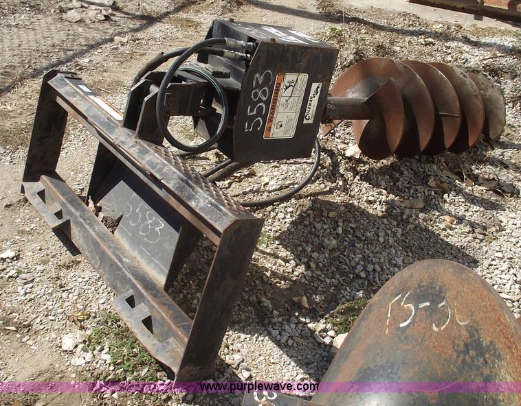 image for item 5907 Lowe 1650E skid steer auger attachemnt with bits