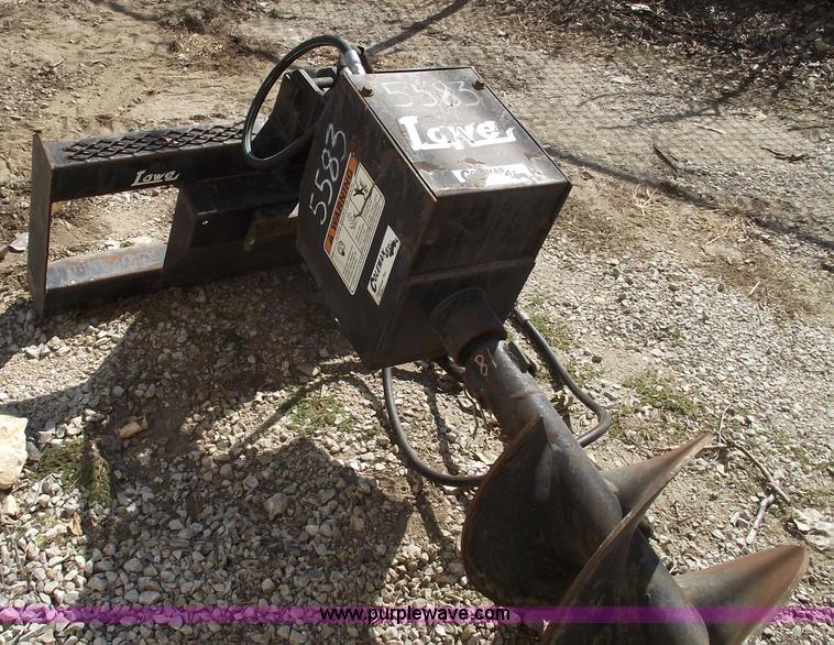 image for item 5907 Lowe 1650E skid steer auger attachemnt with bits