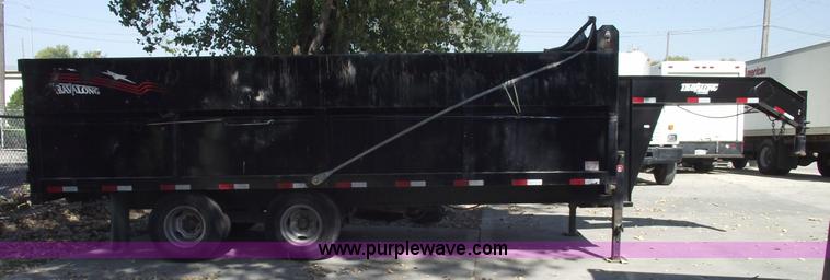 image for item 5921 2006 Travalong gooseneck dump trailer