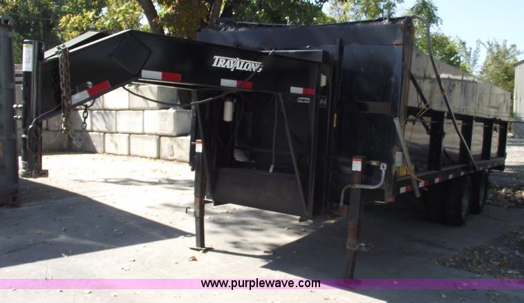 image for item 5921 2006 Travalong gooseneck dump trailer