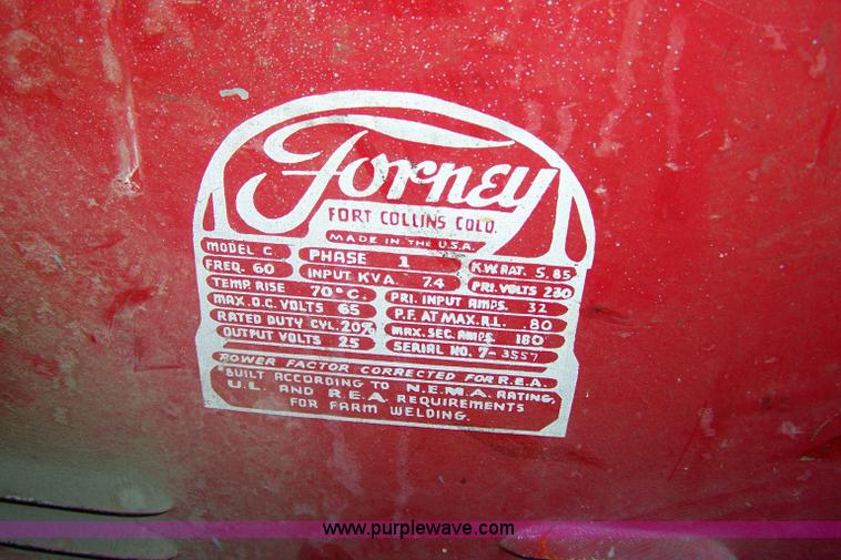 image for item 7412 Forney model C 180 arc welder