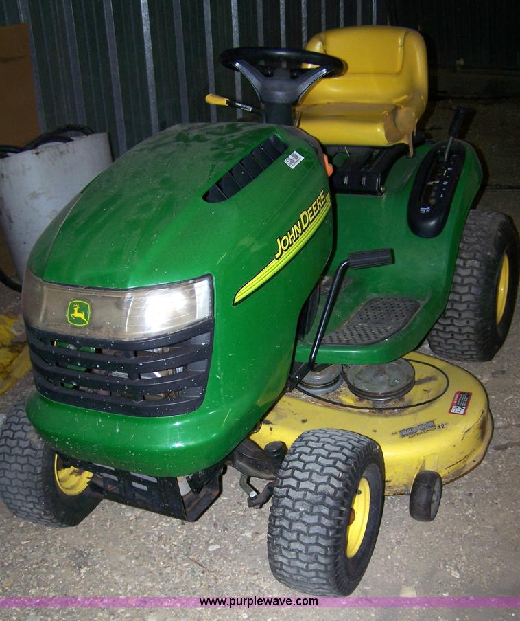 image for item 7418 John Deere L100 riding mower