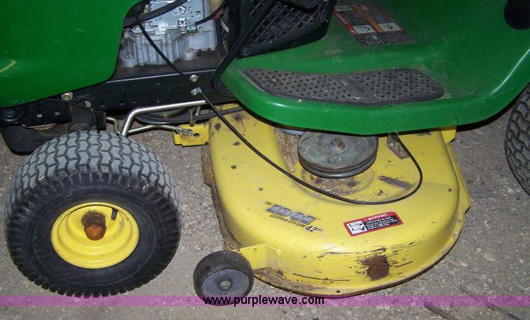 image for item 7418 John Deere L100 riding mower
