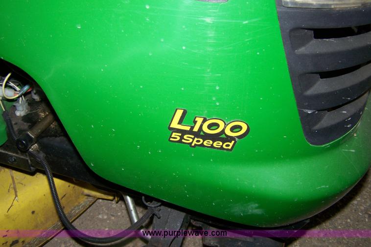 image for item 7418 John Deere L100 riding mower