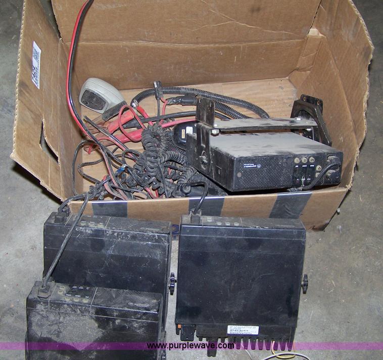 image for item 7424 (4) Motorola business band two way radios