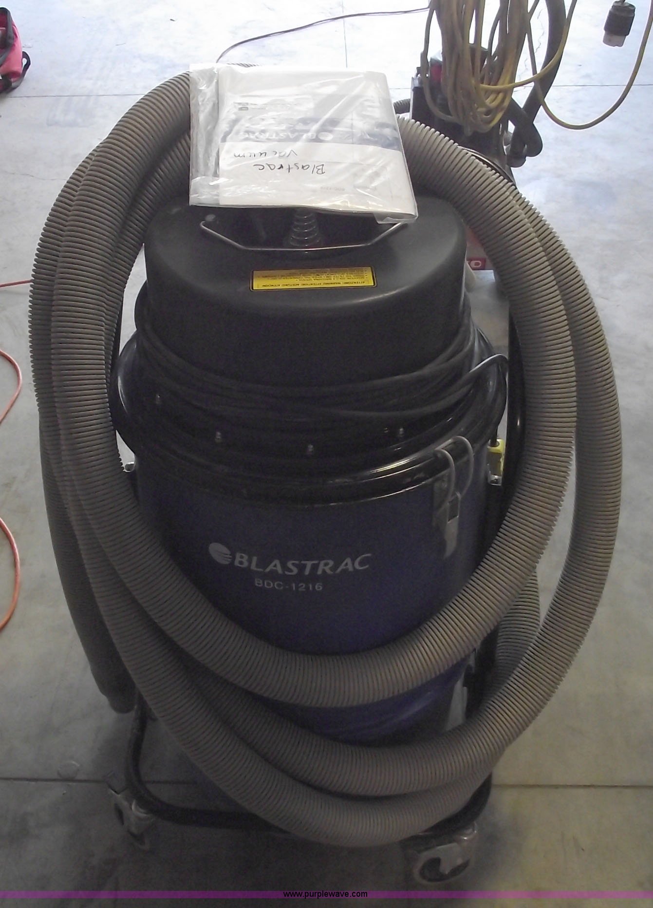 2006 Blastrac BDC1216 commercial vacuum in Kansas City, KS Item 5895 sold Purple Wave