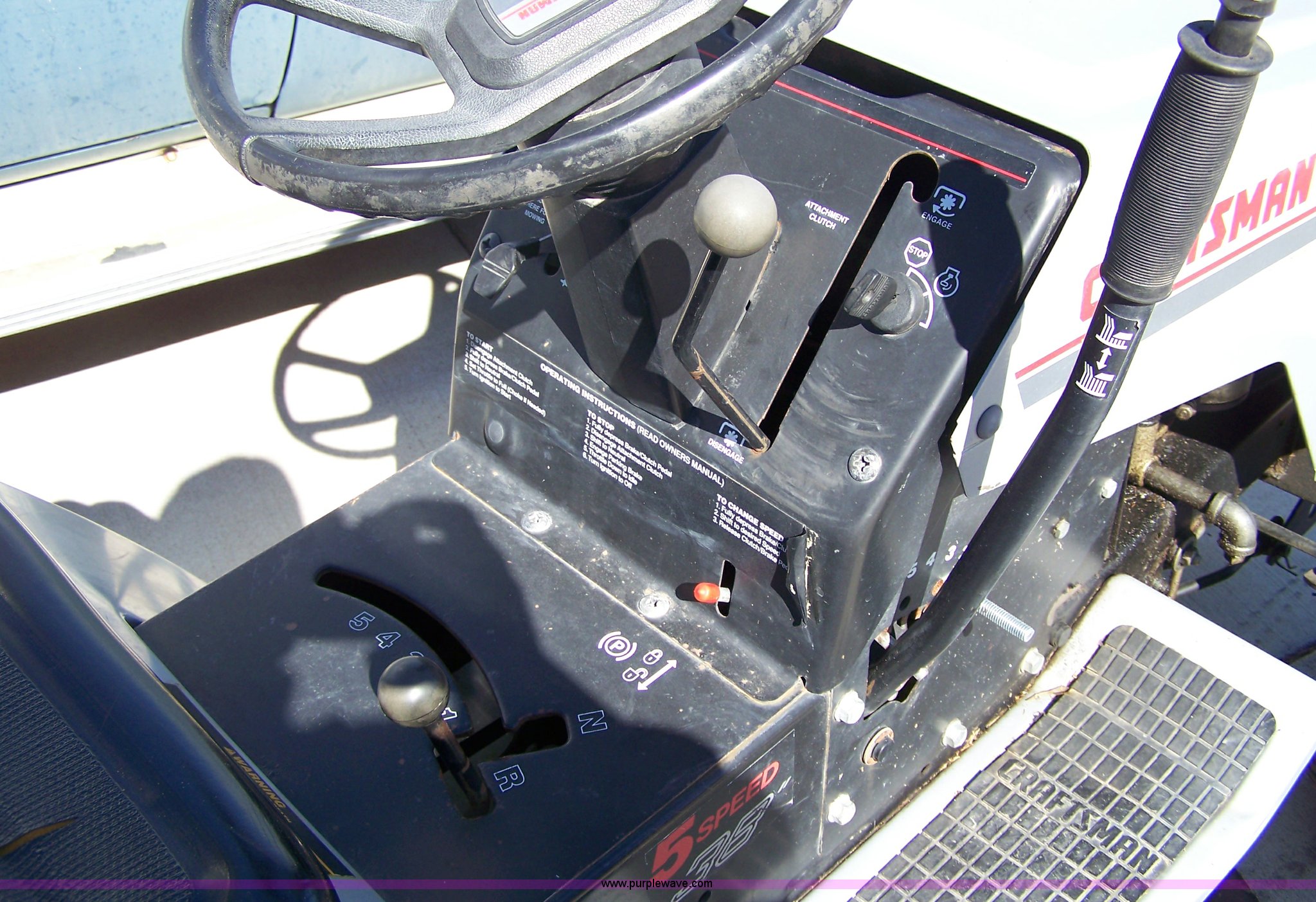 Craftsman riding mower in Hays, KS Item 7374 sold Purple Wave